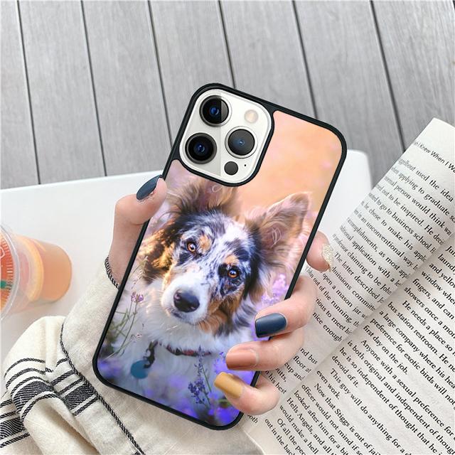 Australian Shepherd Puppy Dog Phone Case Cover For iPhone 17 Air 15 16 Pro Max 14 13 12 11 Pro Max Plus Coque