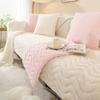 Winter Straight Strip Imitation Rabbit Hair Sofa Cushion Non-slip Soft and Comfortable Thickened Winter Plush Cushions