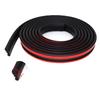 5M Car Windshield Waterproof Seal Edge Trim Rubber Soundproof Weatherstrip Black