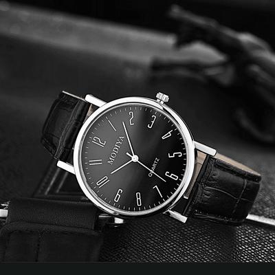 Accesorii Moda Curea din piele de moda Carcasa din otel inoxidabil Ceas Barbati Ceasuri Masculino Ceas de mana Sport Quartz Afaceri