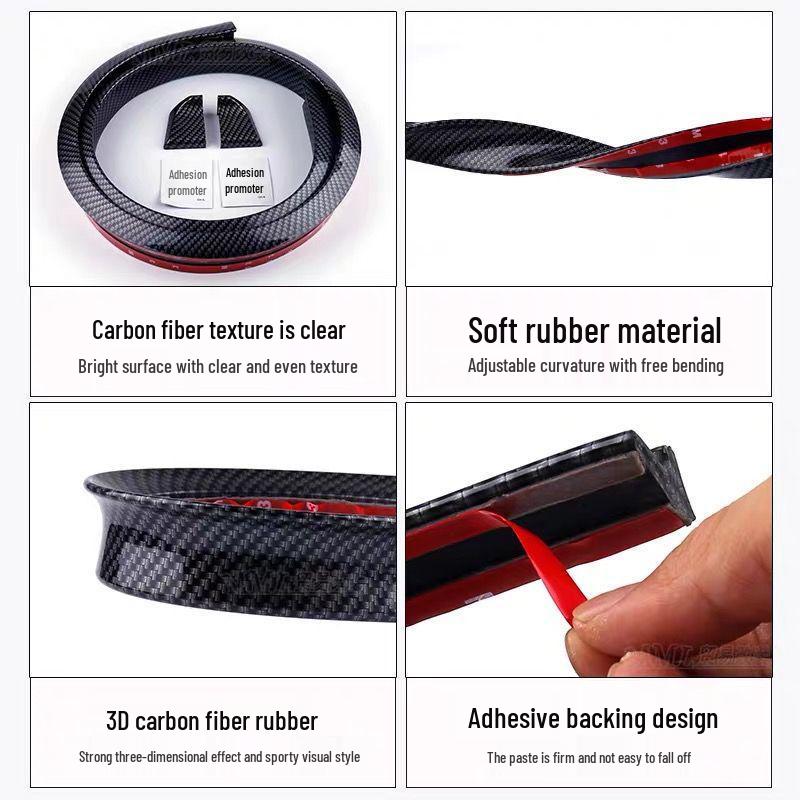 Universal No-Drill Rear Spoiler Wing Air Deflector