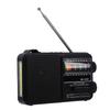 AM FM SW Radio Bluetooth Portable USB Rechargeable Shortwave Radio with Flashlight USB Playback Large Knob for Senior