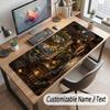 Nature Library Travel Theme Customized Mouse Pad Personalized Print Name Text Desk Mat For Home Office Table Decor