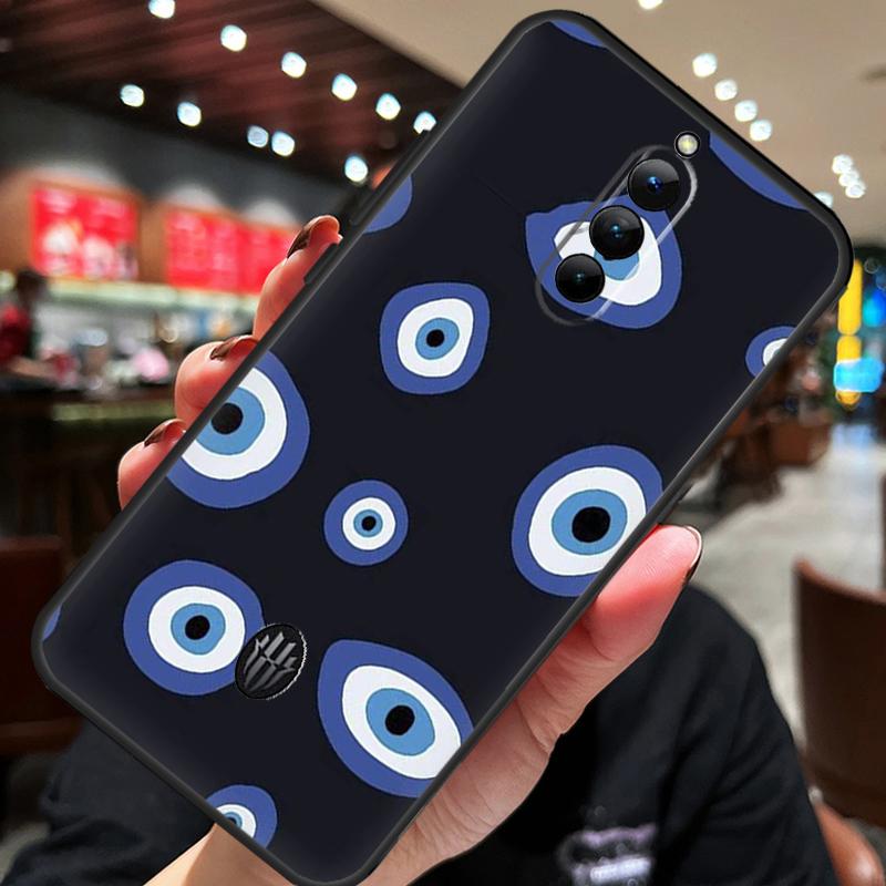Lucky Eye Blue Evil Eye Print Case For ZTE Nubia Red Magic 8S 9S 10S 8 9 10 Pro Plus 6S 7S 6 7 Pro 5G 6R 11 Pro Plus Cover