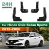 4 SZT. Błotniki Samochodowe Osłony Przeciwbłotne Błotniki Błotniki Samochodowe Kompatybilne z Honda Civic Sedan Sports 2019 2020