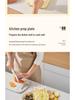 Rotatable Kitchen Prep Plate with Compartmented Draining Basket