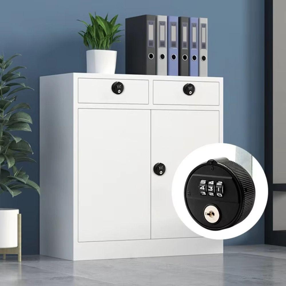 Durable Combination Lock 3 Digital Code Cabinet Lock Security Password Lock Office Locker