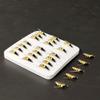 21Pcs-with Flies Box Fly Fishing Flies Artificial Wet Flies Bait for Fishing Trout/Perch Fishing Lure Artificial Nymph Bait Fishing Bait Hook Size #10