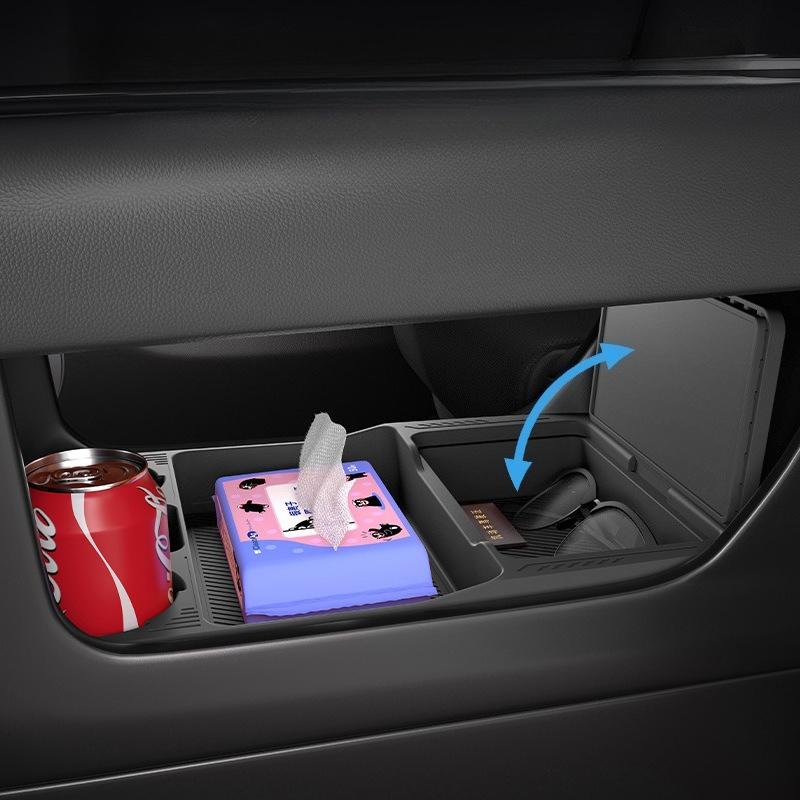 For Li Auto Ideal Lixiang L6 L7 Center Console Silicone Double-layer Storage Case Anti-slip Organizer Box Interior Accessories