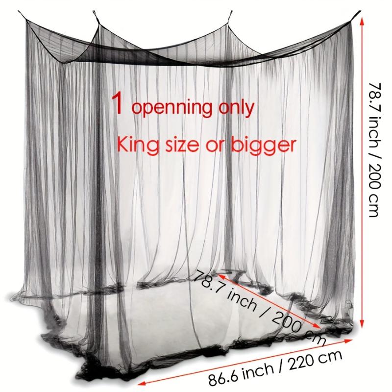 Sexy Mosquito Nets Palace Four Door King/Queen Double Size Home Single Beds Prevent Insect Outdoor Square Grace White Canopy Net