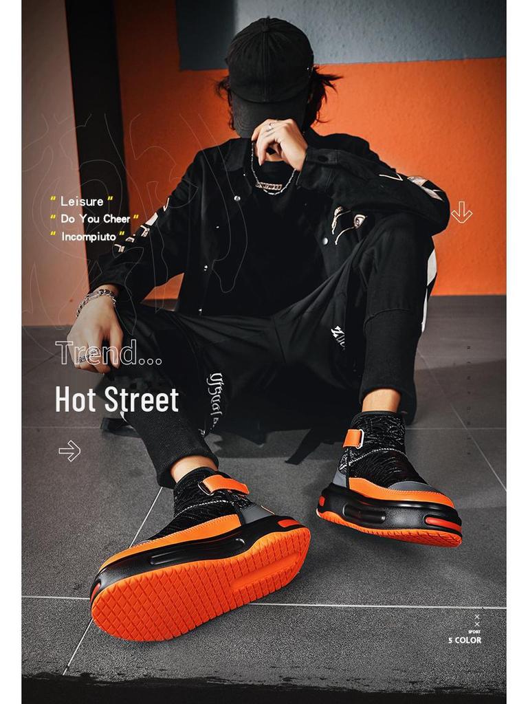 Men's High Top Winter Snow Boots with Velvet Lining and Cold-Resistant Casual Design