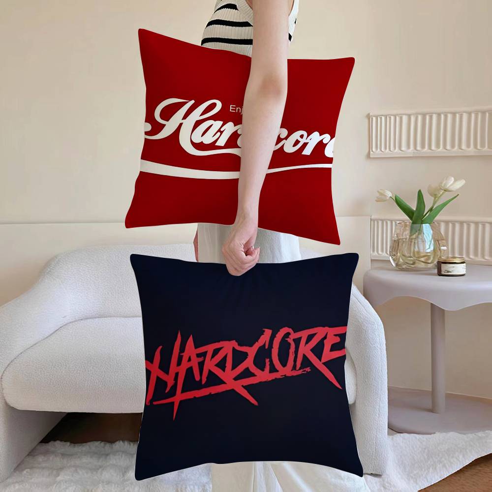 Luxury H-Hardcore-MT Cafe Pillow Case Printed Brushed Fleece Pillow Baby Skin-Touch Eco-Friendly Dye-Sublimat