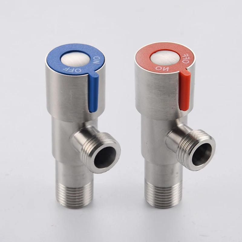 Triangle Valve with 201 Copper Core & Rod Toilet Water Stop Valve for Water Heater Kitchen Balcony Use