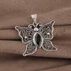 Black Onyx Gemstone 925 Sterling Silver Jewelry Handmade Women Pendant 1.5" CP-41-16
