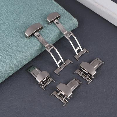 Stainless Steel Butterfly Deployment Watch Buckle 14Mm 16Mm 18Mm 20Mm 22Mm Watch Strap Clasps Folding Buckles Button Clasp