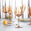 Crystal Amber Red Wine Glass Decanter Ultra-Thin Burgundy Bordeaux Goblet Big Belly Tasting Cup Bar Home Wedding Party Drinkware