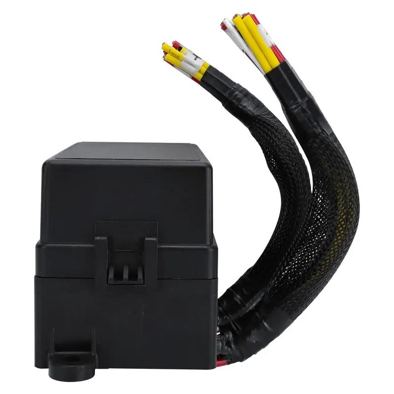 4 Relay Slots Car Fuse Relay Box 12V Pre-Wired Circuit Protection Car Fuse Holder 4 Relay Blocks Fuse for Car Truck RV Boat