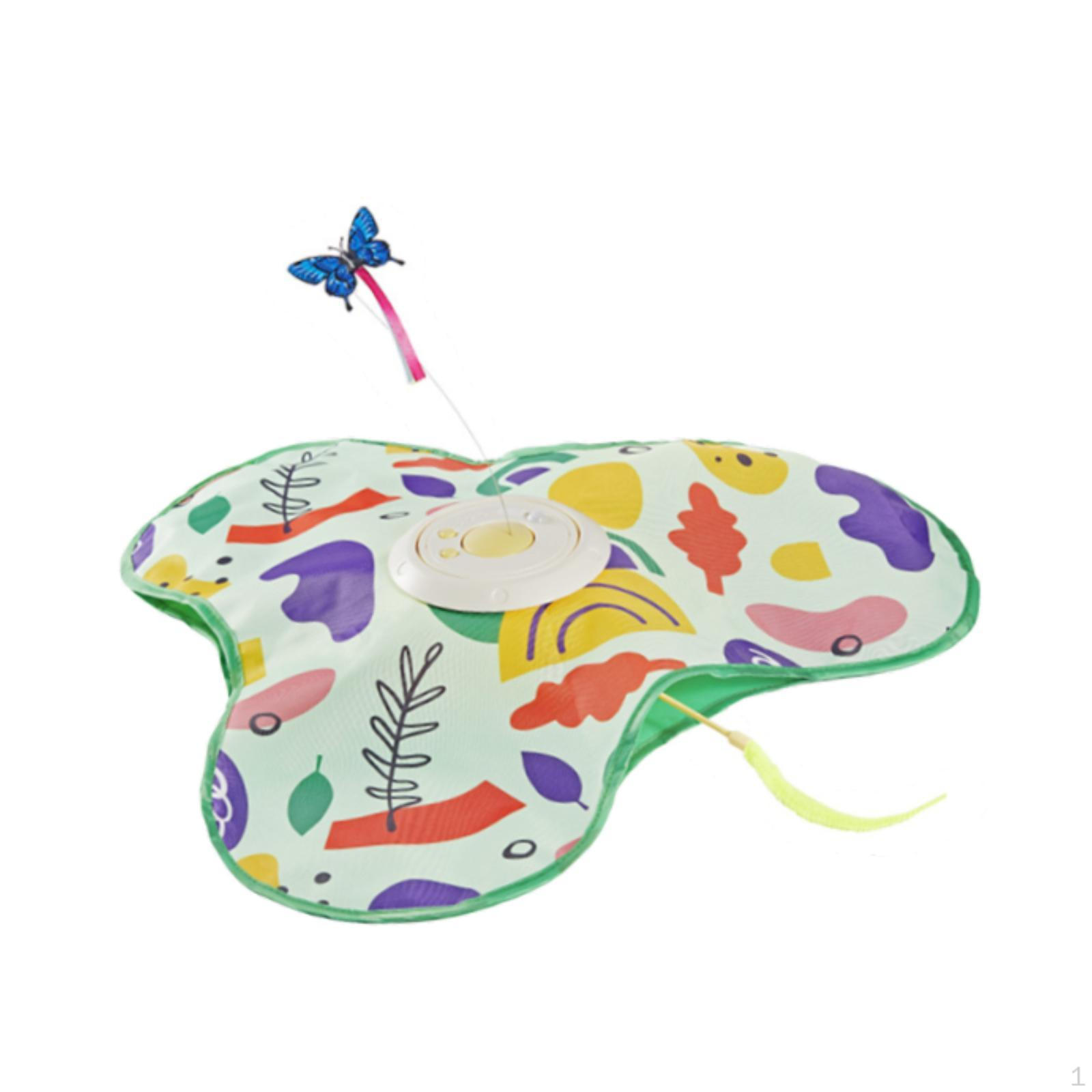Interactive Cat Toy Automatic Hide and Seek Moving Toys Motion Feathers, for Indoor Cats arancione