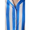 Ent Mixed Stripes Blue Shirt Trousers Pajama Set