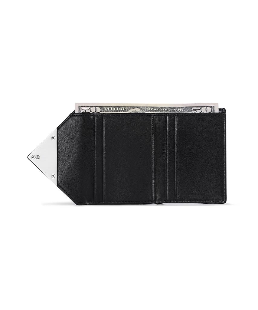 Fennec Triangle Frame Wallet - Leopard Black