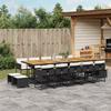 VidaXL 15-Piece Garden Dining Set with Cushions, Table and Folding Back Chairs, Outdoor Patio Furniture 3211359