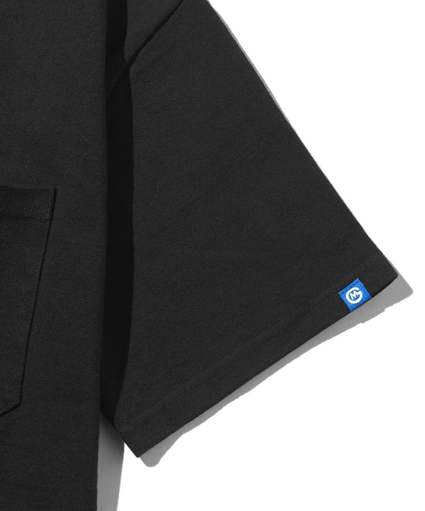 GORDON MILLER Men's Short Sleeve Solid Pocket T-Shirt, Size L, Black, 1750813