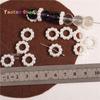 Vintage Imitation Pearl Openwork Circle Spacer Beads for DIY Jewelry and Cell Phone Lanyards
