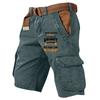 Pantaloncini larghi casual in lino di cotone sportivo da uomo Pantaloncini da jogging tascabili da pigiama casual