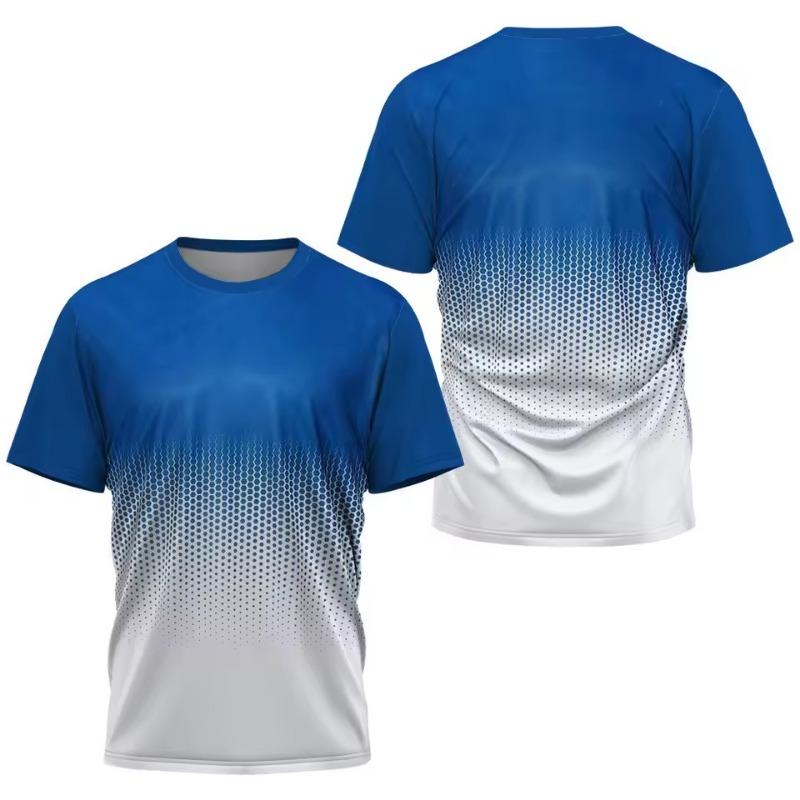 Fashion Gradient Stripe Print T Shirt for Men  Men's Clothes Summer Tops Casual Sports 3d T-Shirts