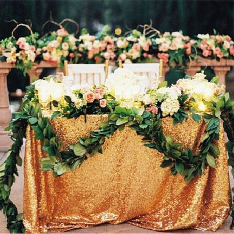 Sequin Tablecloth Sparkle Sequin Table Cover Linens Overlay Runners for Wedding Birthday Party Baby Shower Banquet Glitter Rectangle Tablecloth
