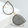Color Changing Blue Light Blocking Glasses Women Men Stylish Photochromic Glasses Ladies Cat Eye Optical Spectacle Eyeglasses