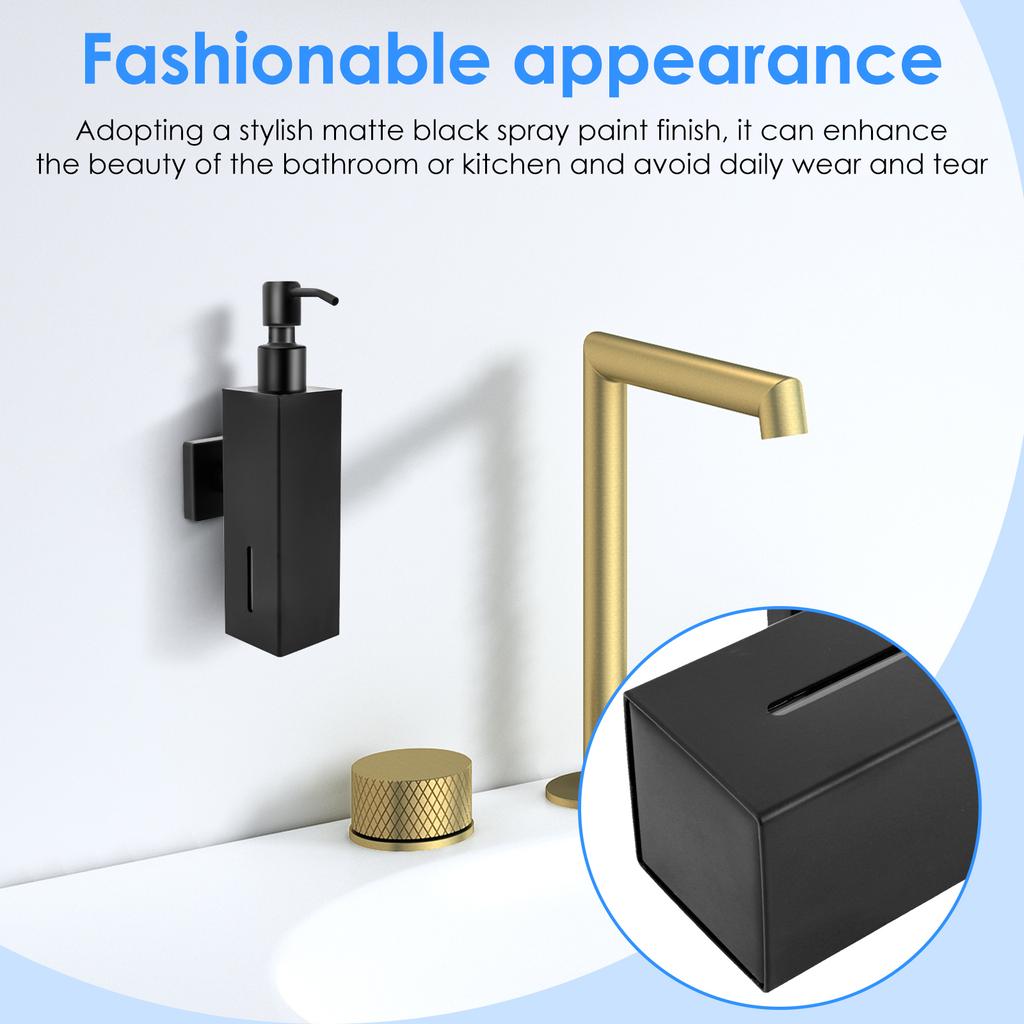 Stainless Steel Wall Mounted Hand Soap Dispenser Manual Soap Dispenser Hotel Liquid Soap Dispenser Home Bathroom Accessories