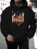 New Arrival for Summer 2026: Unisex European and American Style Casual Versatile Fashion Hooded Sweatshirt with  Summer Beach Palm Tree Silhouette and