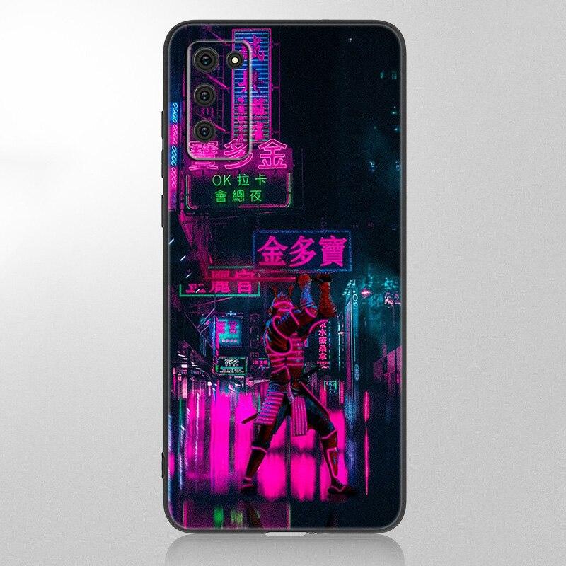 Japanese Samurai Phone Case For Samsung Galaxy A12 A02S A22 A32 A52 A72 A71 A51 A41 A31 A21 A11 A50 A70 A10S A20S Black Cover