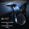 Universal Foldable Magnetic Car Phone Holder: Adjustable, Rotating, and Curved Design for Dashboard.