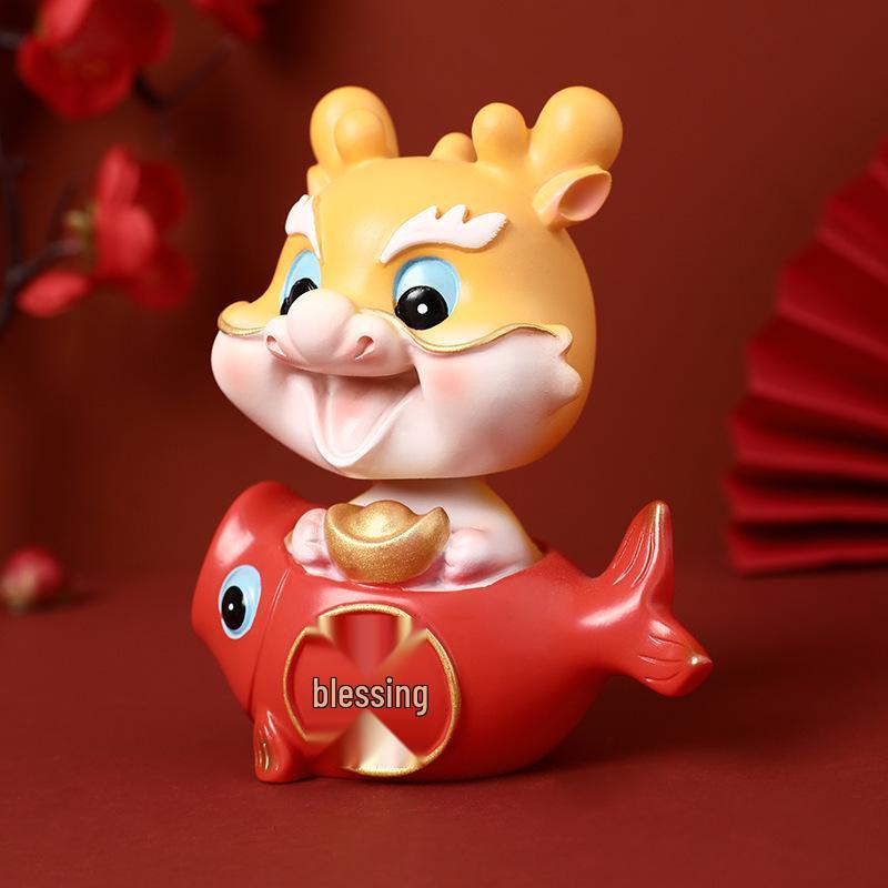 3D Creative Dragon Ornament: New Year Office Decorations & Small Gifts
