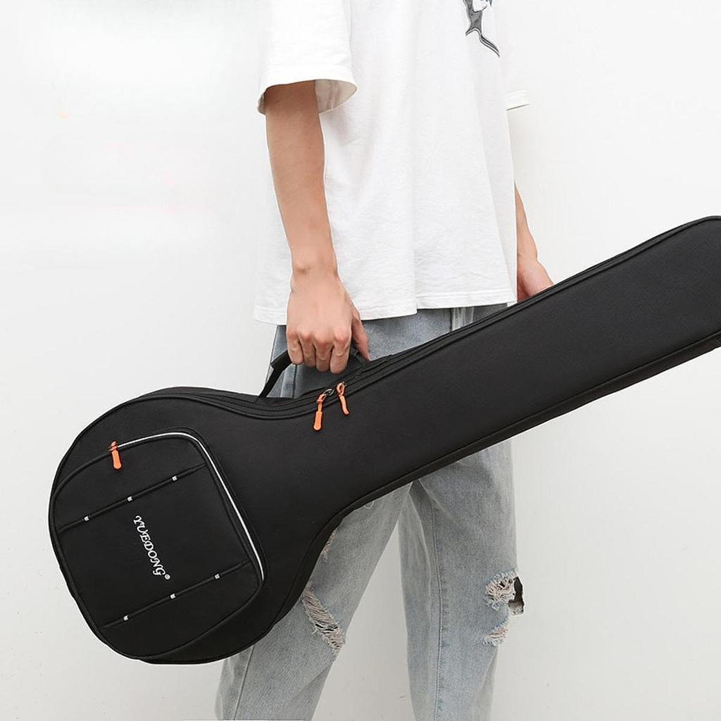 Banjo Gig Bag Case Scratch Resistant Oxford Cloth 0.4 inch Thick Padding Water