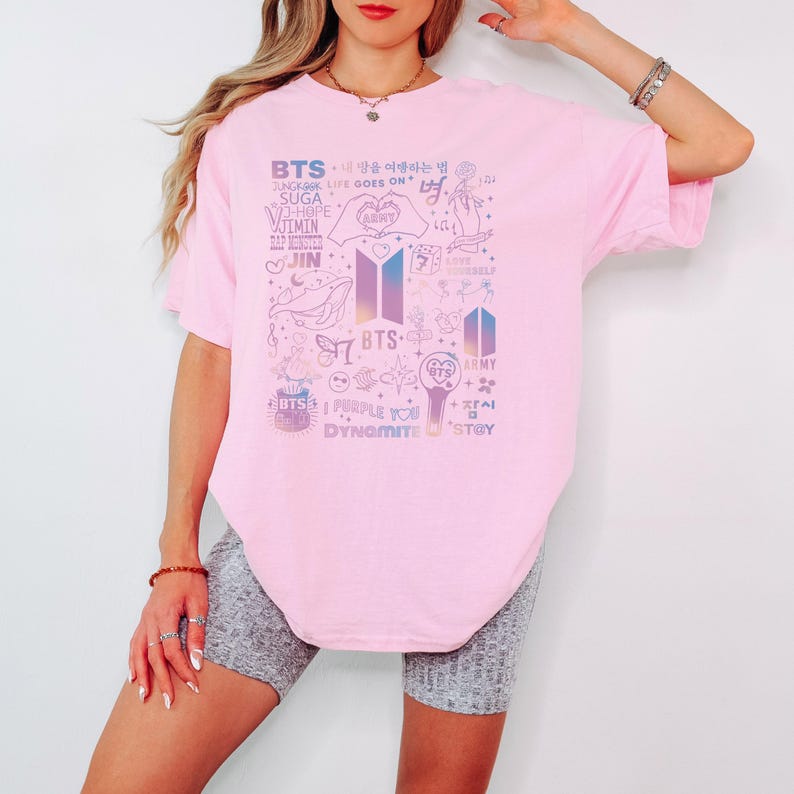 Bangtan Comeback 2026 Tričko - Kpop Dárek pro Army Muži Ženy Vintage Horní díl Hip Hop Streetwear Oversized Tričko s krátkým rukávem Ležérní oblečení