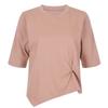 Shop   Women Round Neck TwisTed Crop ShorT Sleeve T shirT Black Dai Wsh 20418