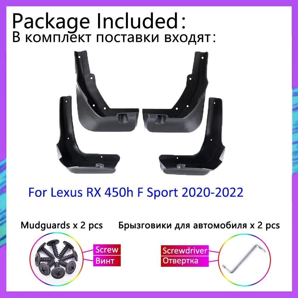 Car Mudguards For Lexus RX 450h F Sport 2022 Front Rear Wheels Mudflaps Splash Guards Mud Flaps Fender Auto Accessorie