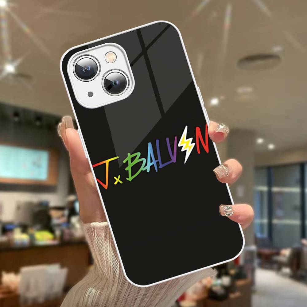 Vintage Beliebter J-J B-Balvin Sänger Für IPhone 14 13 12 Mini 11 Pro XS Max X XR 14 Plus Gehärtetes Glas Cover