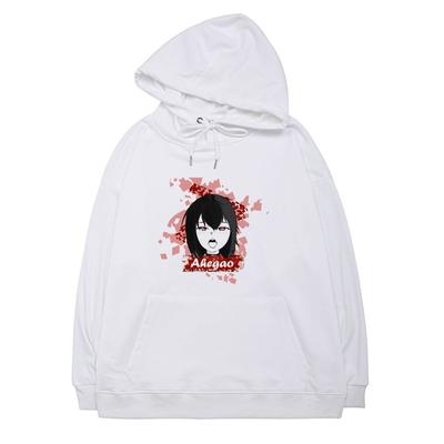 ahegao hoodie cotton
