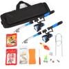 Ultra Light Fishing Rod Reel Combo Full Kit with 2PCS 2.1m Telescopic Fishing Rods Spinning Reels