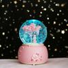 Girl Ancient Hanfu Crystal Ball Luminous Snow Music Box Night Light Aaa Battery