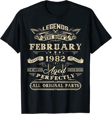 40. narozeniny Legendy narozené v únoru 1982 40 let Skvělé unisexové tričko