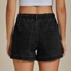 Elastic Waist Drawstring Women's Denim Shorts - Trendy European and American Style
