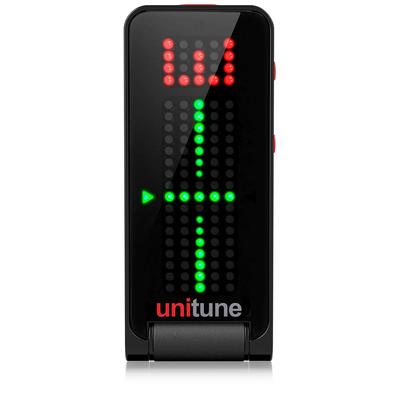 Tc Electronic Clip-Tuner Chromatisches Stimmen Cent-Stroboskop-Modus Auto-Off-Funktion Automatische Bildschirmausrichtung UNITUNE CLIP NOIR ±0.0.2