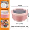 Stainless Steel Food-Grade Sealed Soup & Bento Bowl for Refrigerator
