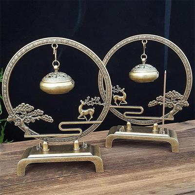 Creative Vintage Hanging Incense Burner Brass Incense Meditation Household Indoor Ornaments Decoration Crafts