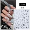 Mirror Thorns Flame Manicure Sticker Hot Gold And Silver Aurora Irregular Metal Nail Sticker Ornament